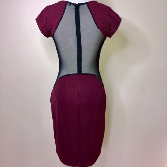 Cranberry Guess Dress 👗 size:Small - Picture 2 of 10